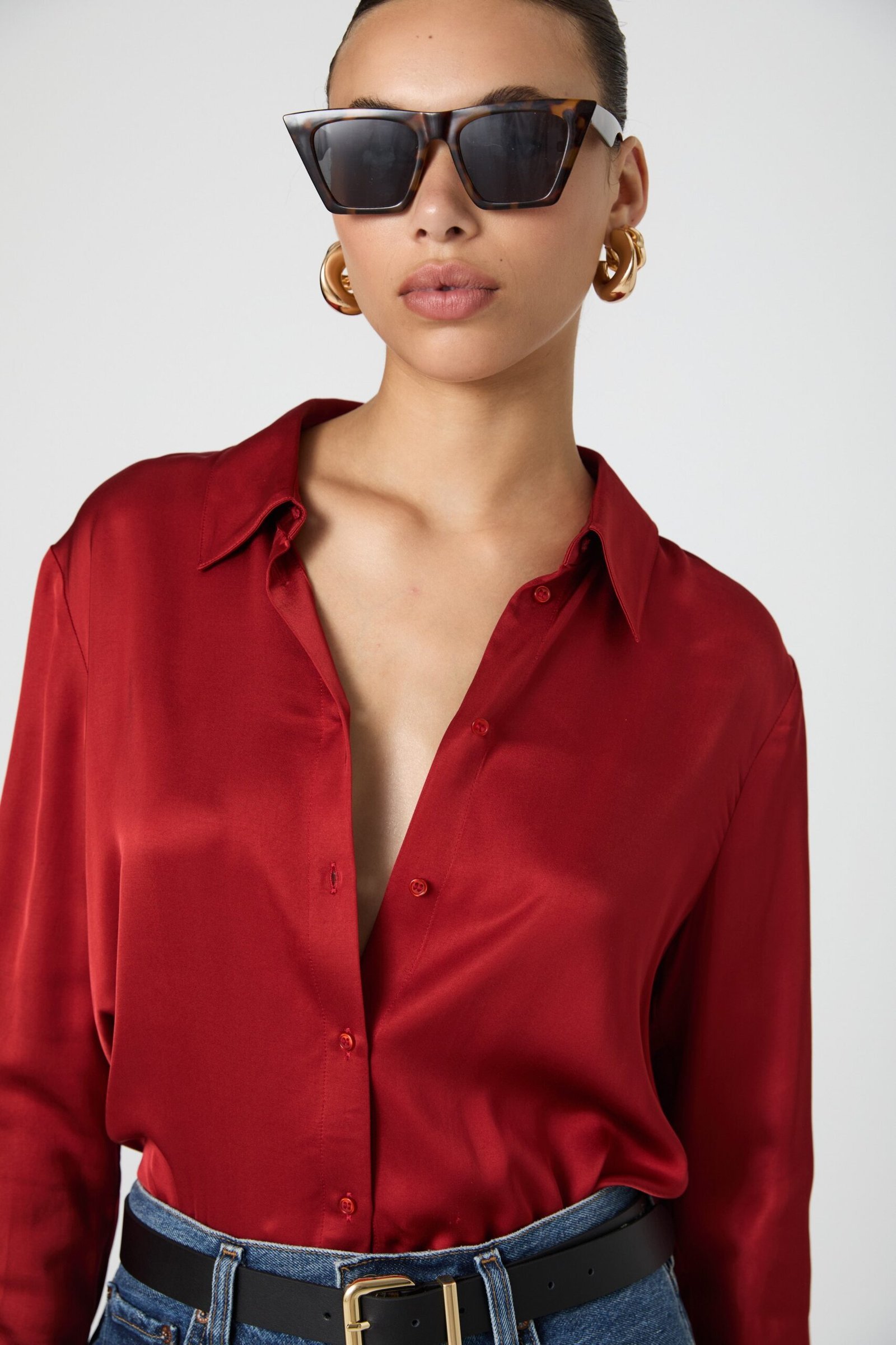 2024_7_FrenchConnection_6561-scaled-1.jpg Ennis Satin Shirt - Image 1